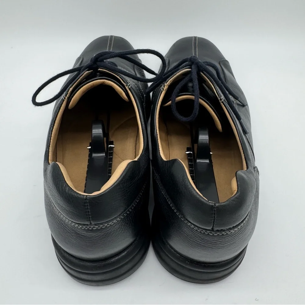 Johnston & Murphy Shuler Black Leather Bicycle Toe Derby Shoe Size 13 M